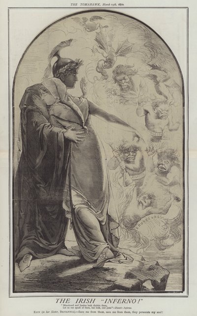 O Inferno Irlandês! (cor litho) de Matthew