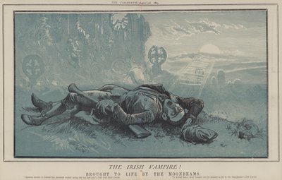 O Vampiro Irlandês! ou, Trazido à Vida pelos Raios da Lua (cor litho) de Matthew