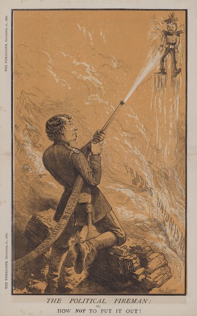 O bombeiro político: ou, Como não apagar! (cor litho) de Matthew