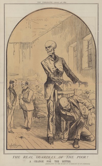 The Real Guardian of the Poor! ou, A Change for the Better (cor litho) de Matthew