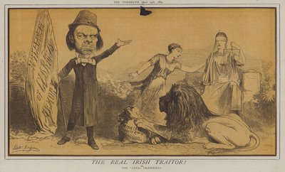 The Real Irish Traitor! ou, The Loyal Orangeman (cor litho) de Matthew