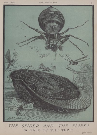 A Aranha e as Moscas! (cor litho) de Matthew