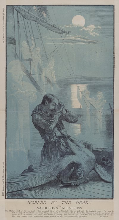 Trabalhado pelos mortos! ou, Albatroz de Napoleão (cor litho) de Matthew