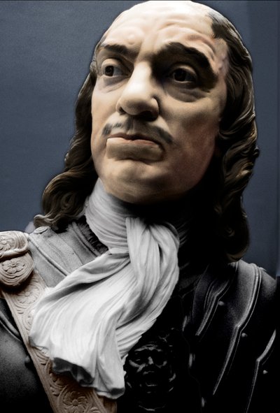 Busto do Lorde Protetor Oliver Cromwell, 1860 de Matthew Noble