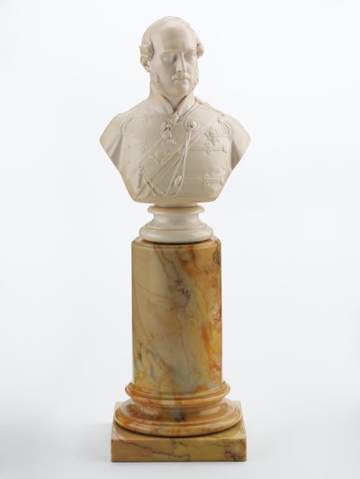 Busto do Príncipe Albert, c.1856 (marfim e mármore) de Matthew Noble