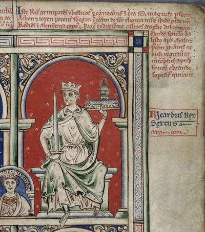 Ricardo I, o Coração de Leão Da Historia Anglorum, Chronica majora de Matthew Paris