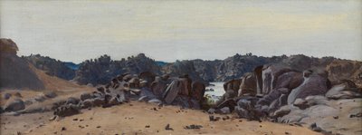 Deserto e Rochas (óleo a bordo) de Matthew Ridley Corbet
