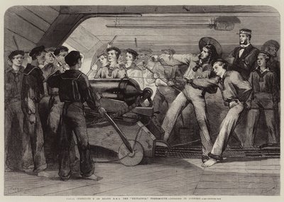 Instrução Naval a bordo do HMS Britannia, Portsmouth, Lições de Artilharia de Matthew Somerville Morgan