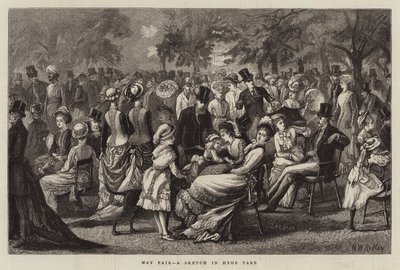 May Fair, um esboço no Hyde Park de Matthew White Ridley