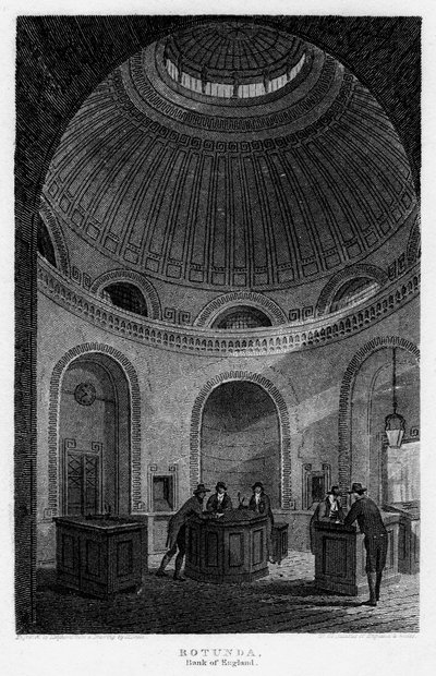 Rotunda, Bank of England, City of London, 1816. de Matthews