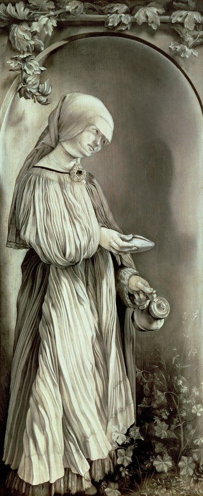 Santa Isabel da Hungria (1207-31) 1509 (grisaille) de Matthias (c.1480 1528) Grunewald