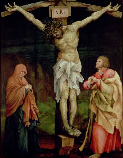 The Crucifixion, c.1525 (óleo sobre painel) de Matthias (c.1480 1528) Grunewald