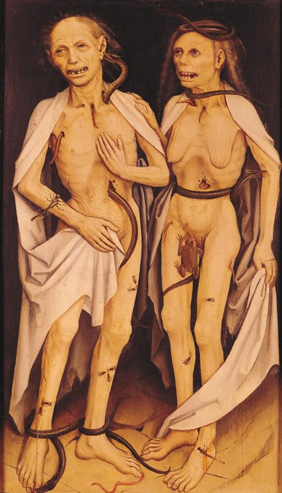 Os Amantes Mortos (óleo sobre painel) de Matthias (c.1480 1528) Grunewald