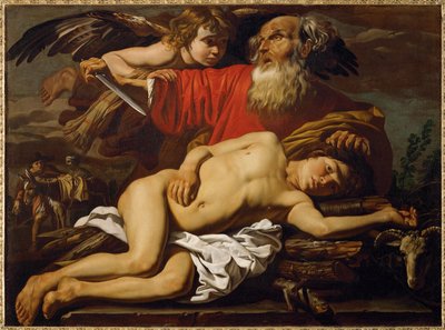 O sacrifício de Isaac (pintura sobre tela) de Matthias (c.1600-p.1650) Stomer