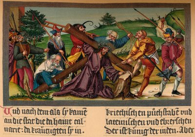 "Cristo a caminho do Calvário", c1530, 1907. de Matthias Gerung