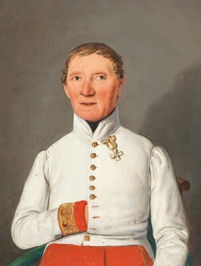 Retrato de Friedrich Hoffmann von Donnersberg 1769-1848, 1842. de Matthias Rudolf Toma