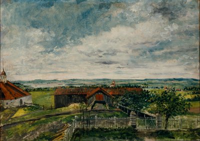 De Torshaug em Vang (óleo a bordo) de Matthias Stoltenberg