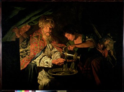 Pilatos lavando as mãos de Matthias Stomer
