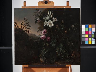 Natureza Morta (óleo sobre tela) de Matthias Withoos