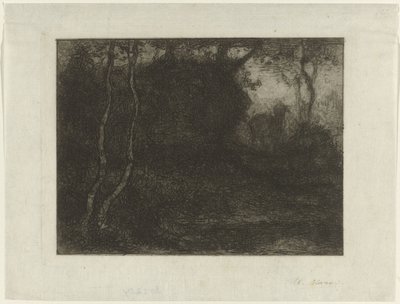 Floresta com um bode de Matthijs Maris