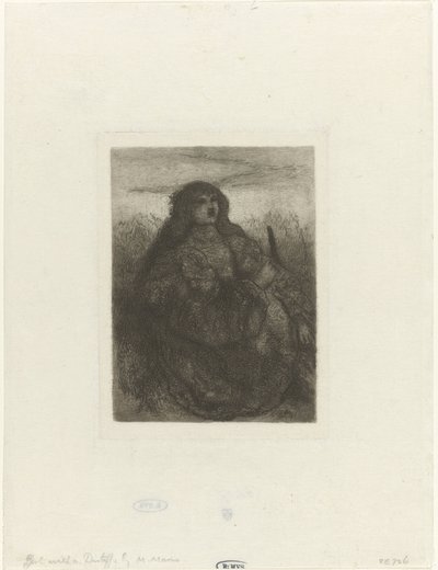 A mulher numa paisagem
Mulher com saia giratória de Matthijs Maris