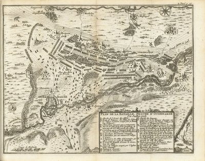 Batalha de Oudenarde, 1708
Plan de la Bataille, proche d