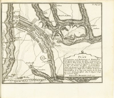 Escória de Ramillies, 1706 Plano da Cidade Chateau e Forte de Huy sitiados pelos Exércitos de S.A.E. de Baviere & du Marechal de Villeroy le 26 de maio de 1705 (título no objeto) de Matthijs Pool (possibly)