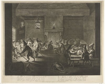 Sala da guarda com macacos, c. 1720 de Matthijs Pool