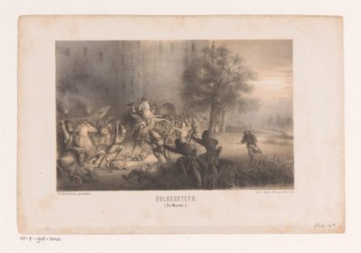 Bulgersteyn sitiada pelos normandos Bulgersteyn (Os noruegueses) (título no objeto) de Matthijs Willem Gerardus Michielsen