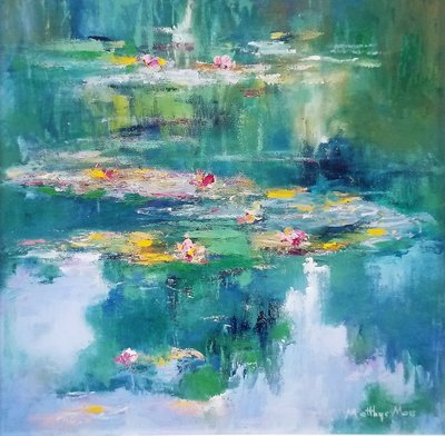 O Lago das Narcisos, de estilo impressionista de Matthys Moss