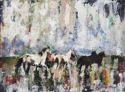 Cavalos abstratos e cheios de vida de Matthys Moss