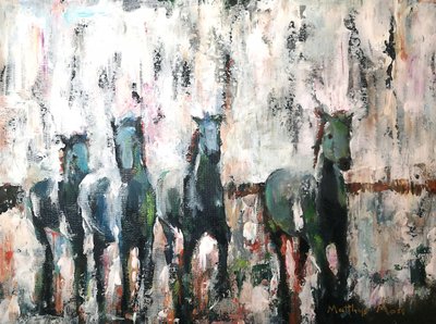 Cavalos selvagens a galopar de Matthys Moss