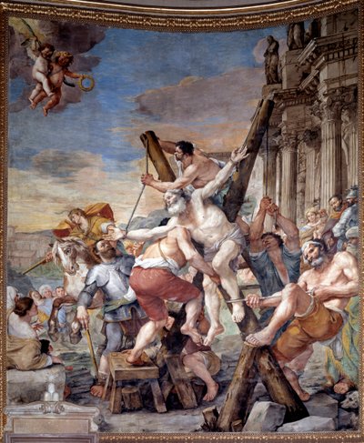 Martírio de Santo André (fresco de Mattia Preti