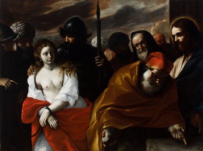 Cristo e a Mulher Tomada em Adultério de Mattia Preti