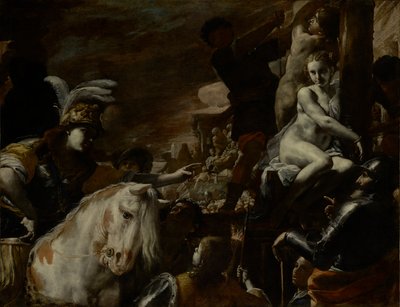 Clorindarescendente Sofronia e Olindo de Mattia Preti
