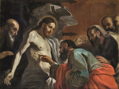 A Incredulidade de São Tomás, ca 1675. de Mattia Preti