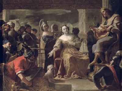 A rainha de Sabá antes de Salomão de Mattia Preti