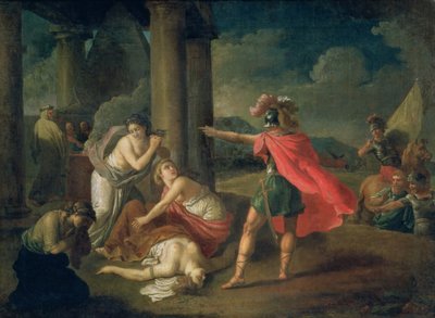 A morte de Camilla, irmã de Horácio, 1787 de Matvei Ivanovich Puchinov