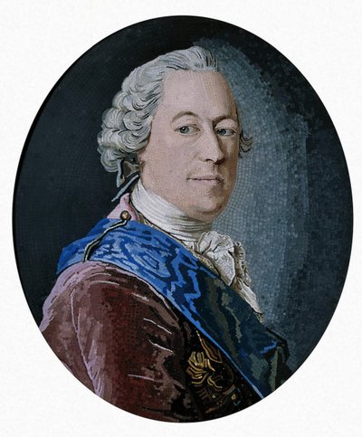 Retrato do Conde Mikhail Illarionovitch Vorontsov 1714-1767, 1755 de Matvey Vasilyevich Vasilyev