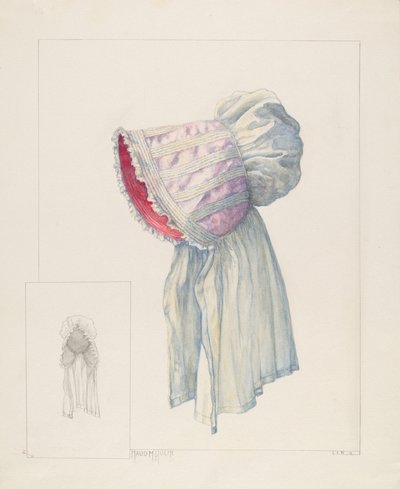 Baby Bonnet, c. 1937. de Maud M Holme