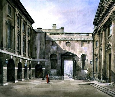 O Banco de Inglaterra (aguarela) de Maude Parker