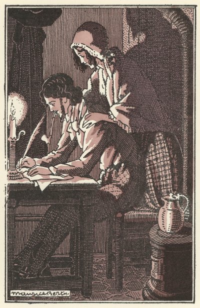 Ilustração para Scenes de la Vie de Boheme por Henri Murger (lito) de Maurice Berty