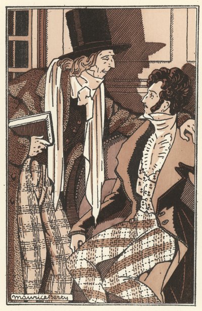 Ilustração para Scenes de la Vie de Boheme por Henri Murger (lito) de Maurice Berty
