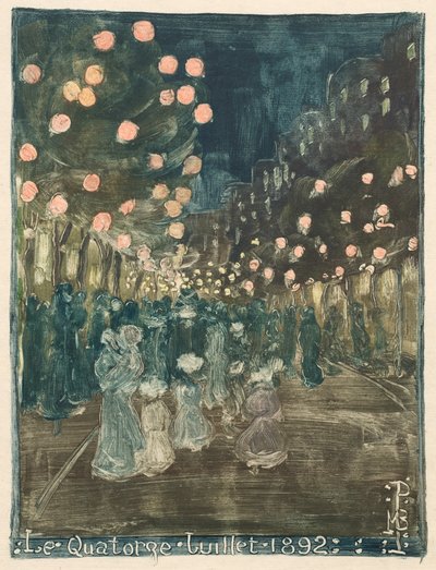 Dia da Bastilha, 1892. de Maurice Brazil Prendergast