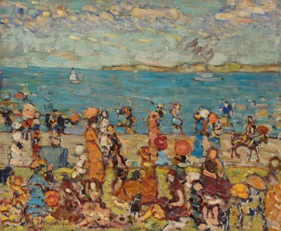 Cena da praia de Maurice Brazil Prendergast
