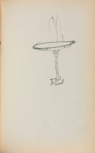 Caderno de desenho italiano: Fonte, página 145, 1898-1899. de Maurice Brazil Prendergast