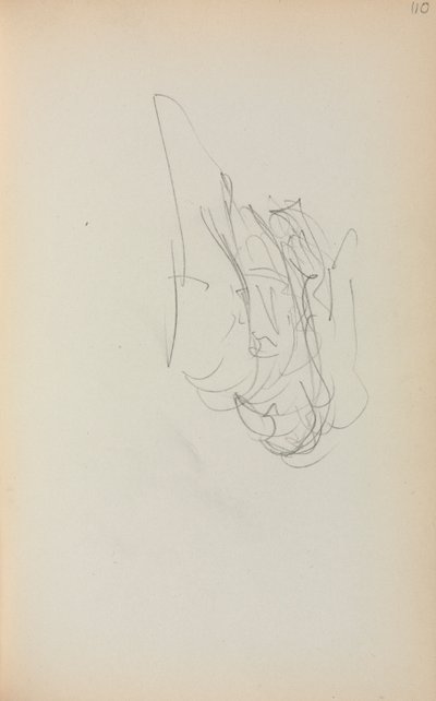 Caderno de desenho italiano: gôndola, página 110, 1898-1899. de Maurice Brazil Prendergast