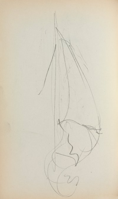 Sketchbook italiano: Vela página 73, 1898-1899. de Maurice Brazil Prendergast