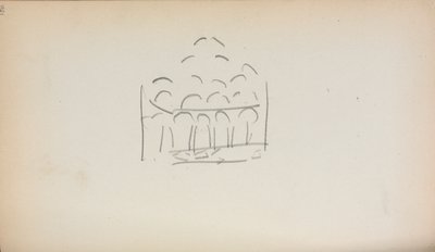 Caderno de desenho italiano: San Marco, página 186, 1898-1899. de Maurice Brazil Prendergast