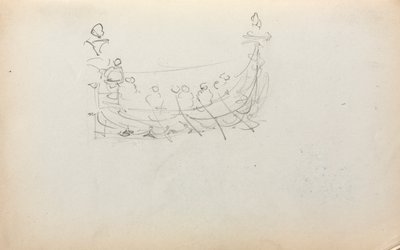 Sketchbook italiano: Barco Venetian página 29, 1898-1899. de Maurice Brazil Prendergast